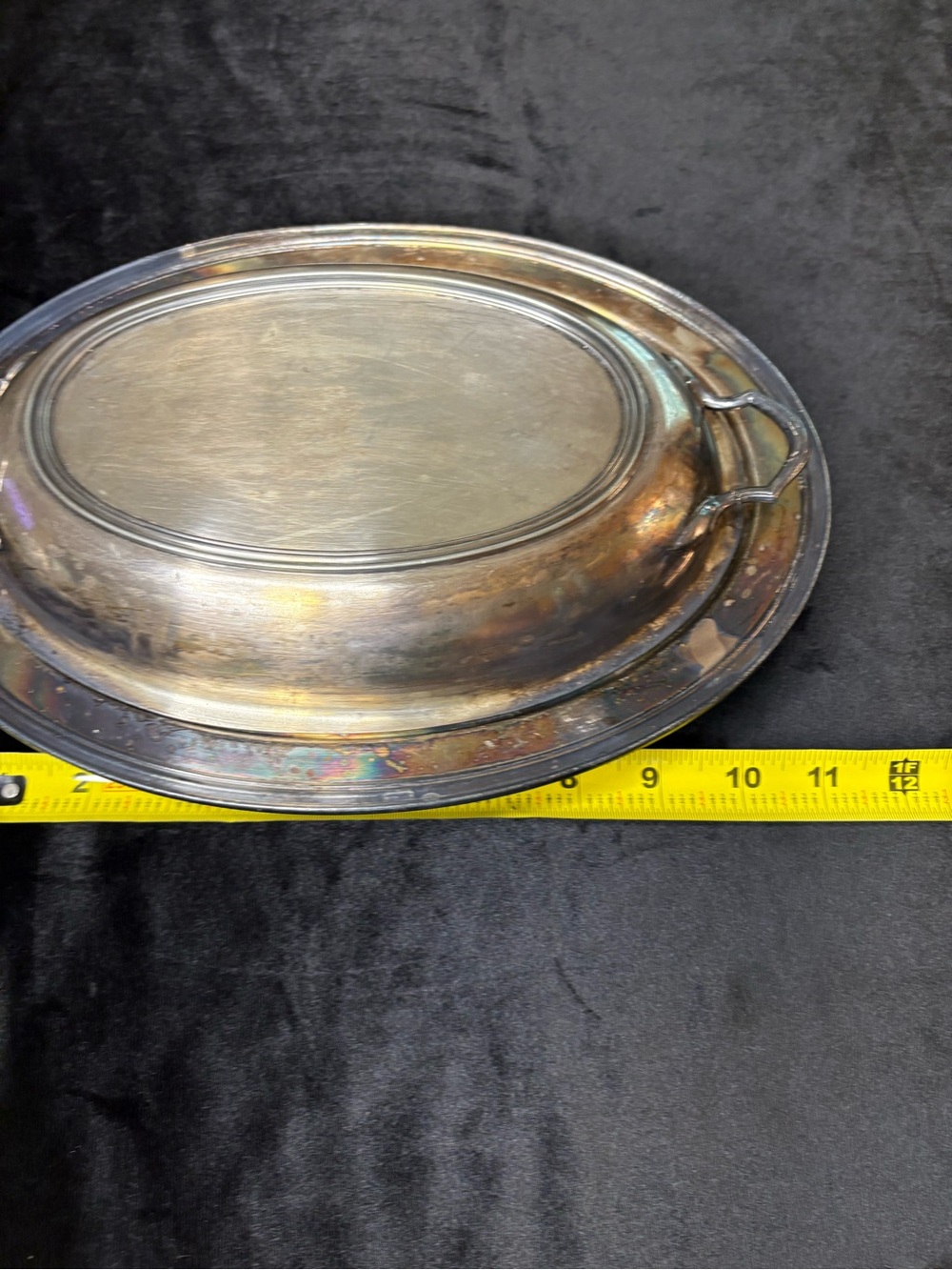 Vintage Oval Silver- Plated Covered Vegetable Dish - Picture 6 of 7